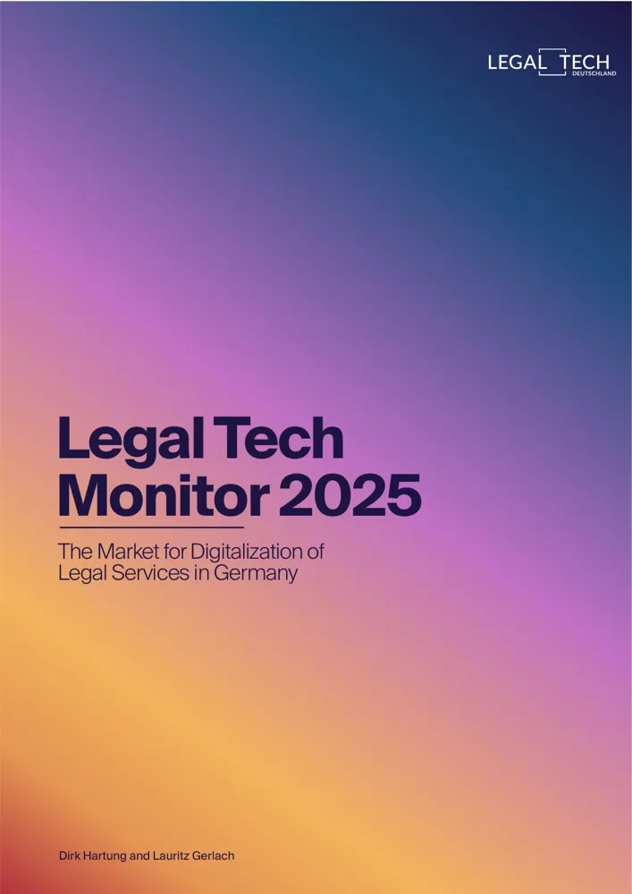 Cover of the Legal Tech Monitor 2025 by Legal Tech Verband Deutschland